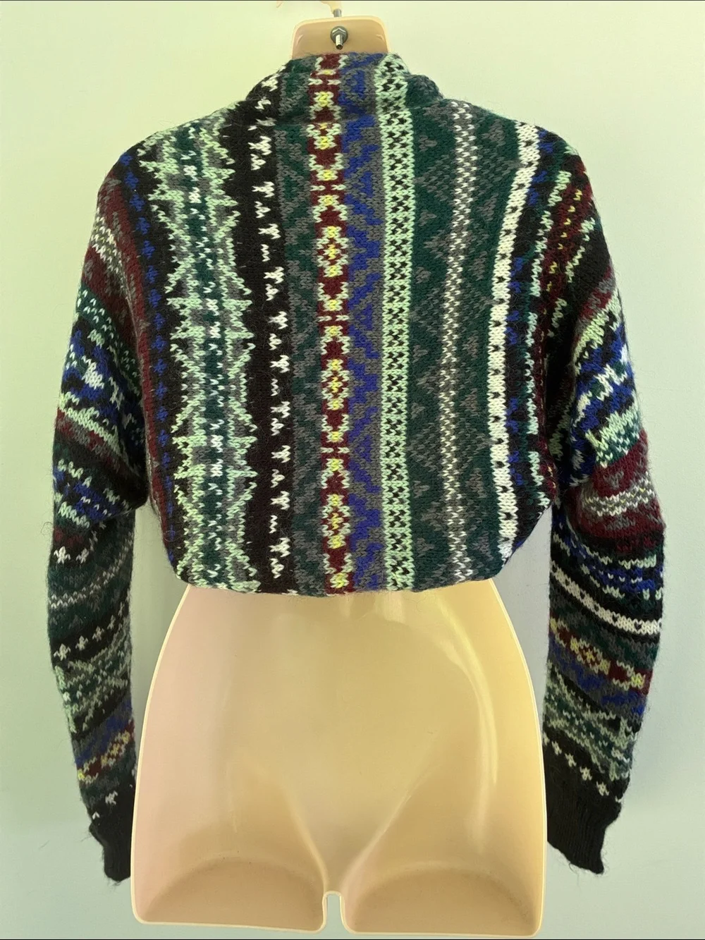 Free People Carnival Fair Isle Shrug Sweater Bolero -Multicolor Knit